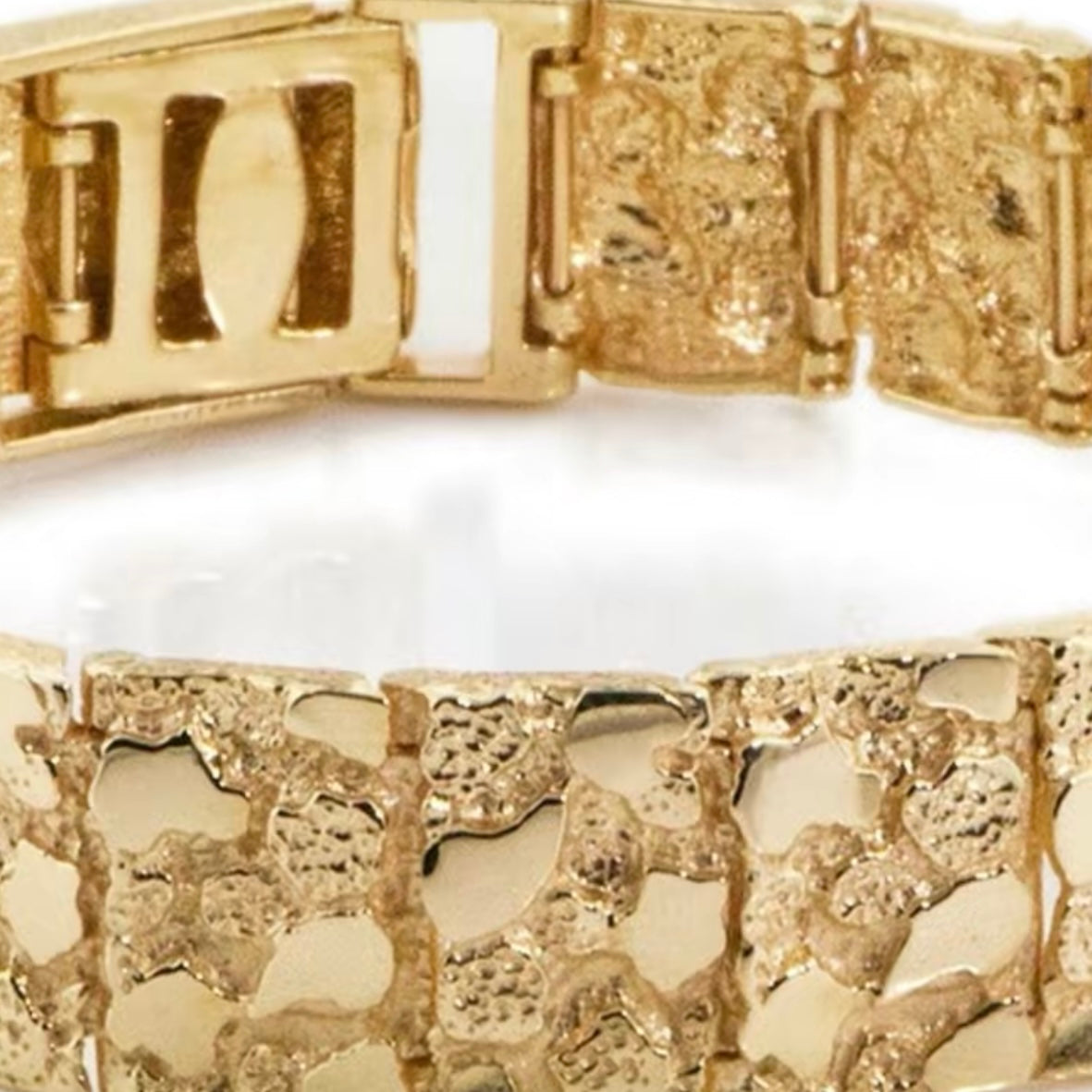 Gold Plated Nugget Bracelet